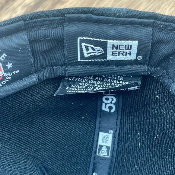 Washington Nationals MLB NE Fitted 7 1/4 Hat Black/White Sports Baseball - Picture 8 of 9